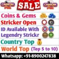 Carrom Pool Coins Gems ID Seller – 100% Trusted